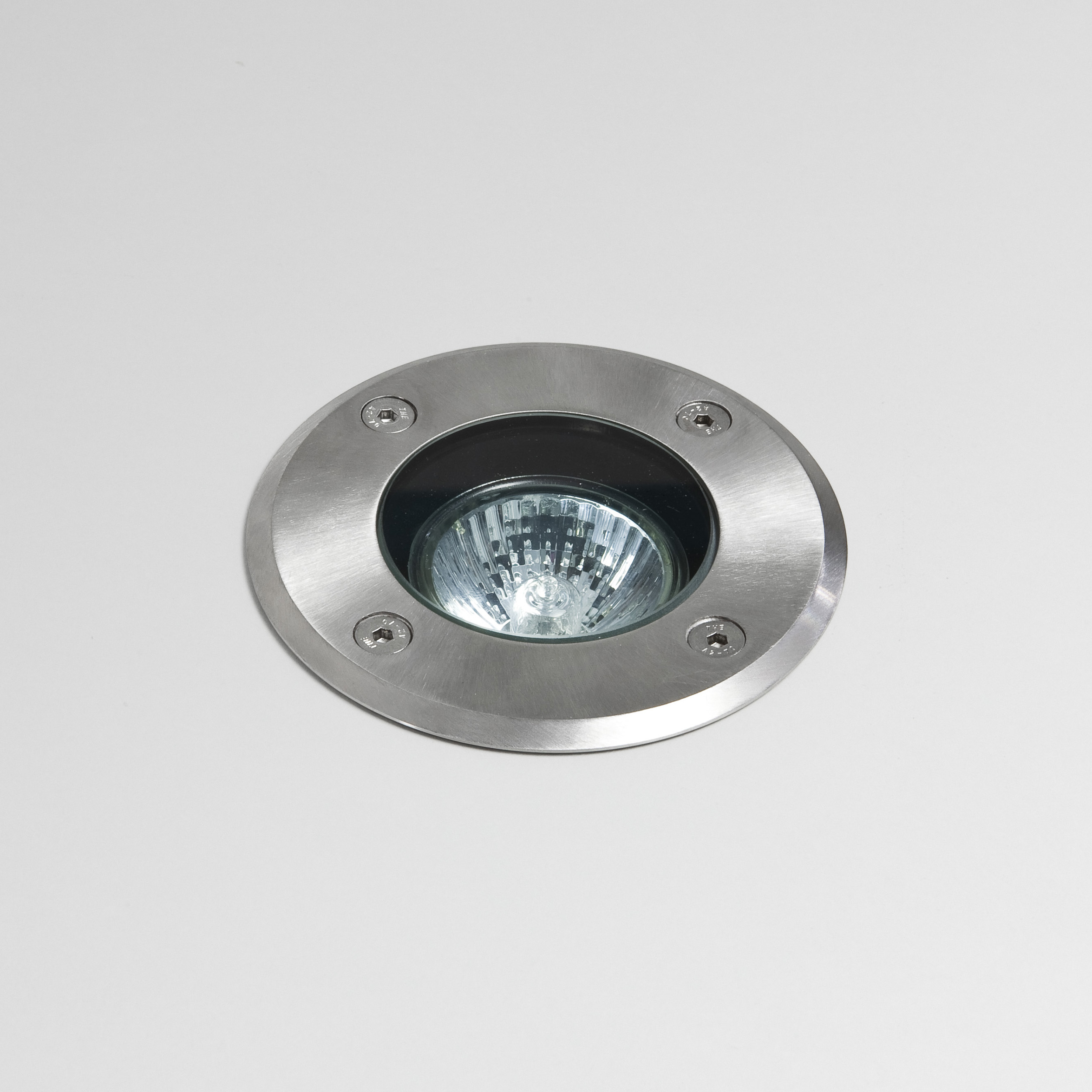 Gramos Round BGS excl. GU10 RVS geborsteld