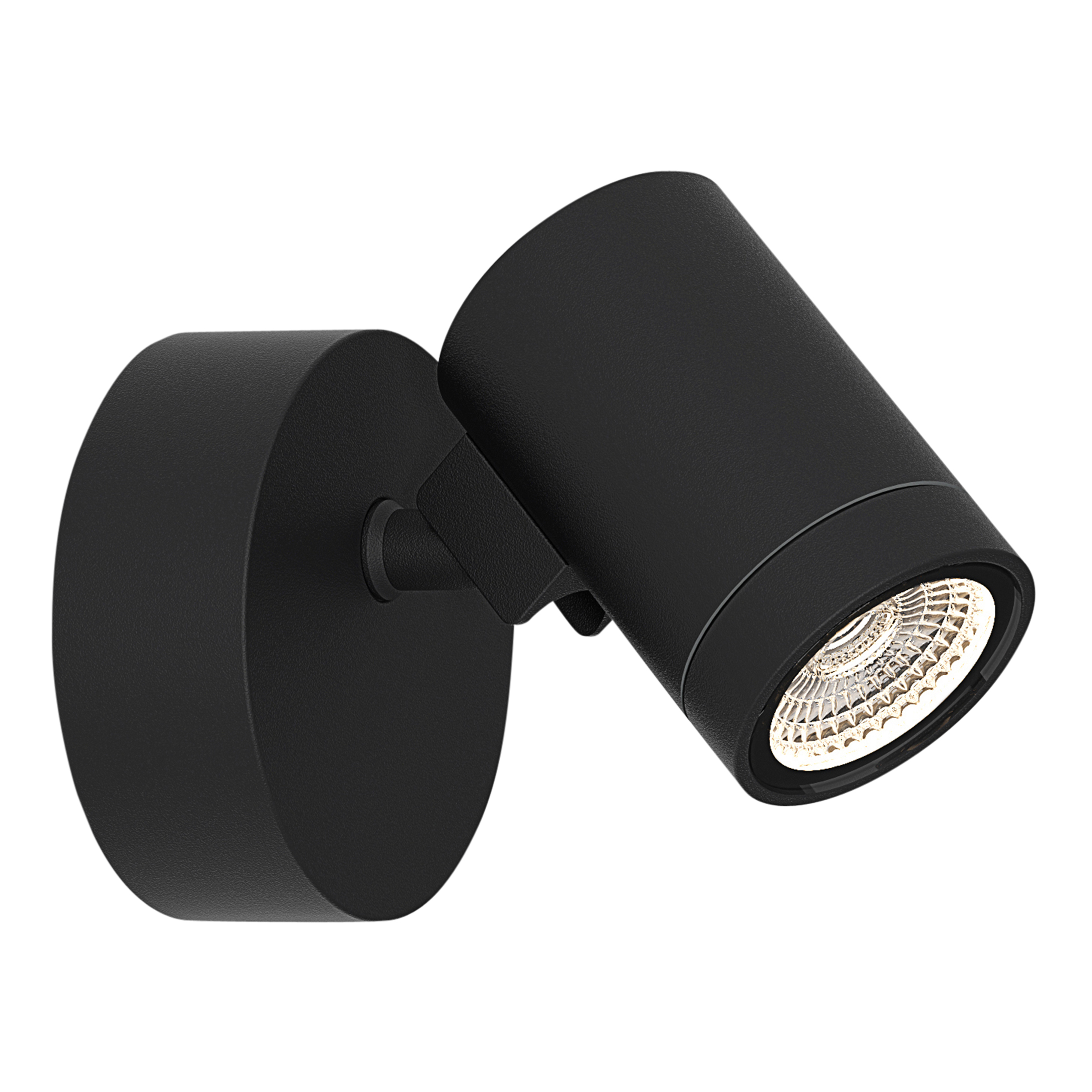 Bayville Single Spot LED 3000K AC dim struct zwart