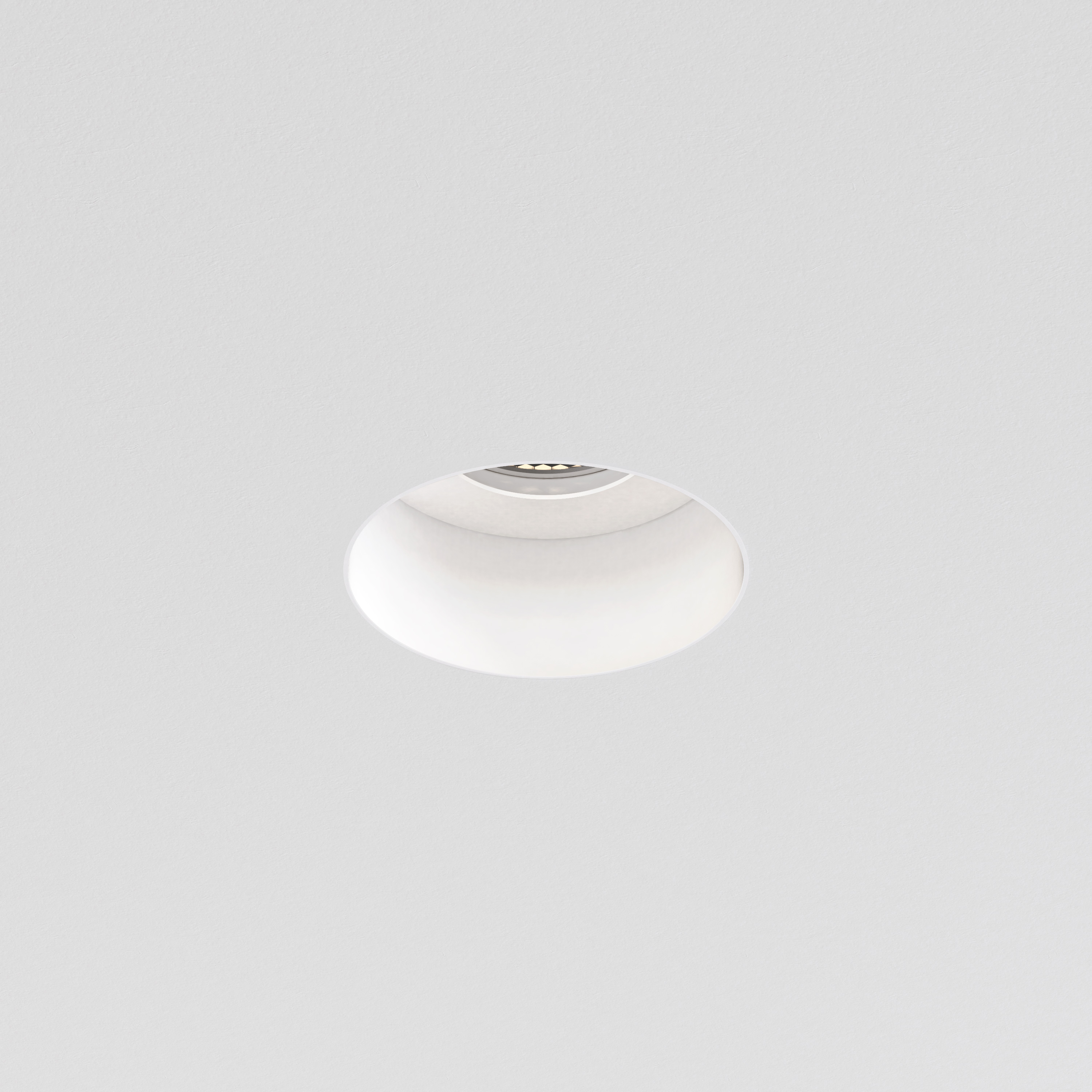 Trimless Slimline Round Fixed FR IBS IP65 excl. GU10 mat wit